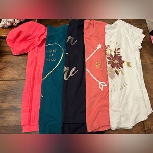 5 Shirt Bundle - Size 14 Old Navy 3 T-Shirt, 1 Sweater and 1 Sweatshirt